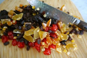 chopped candy and dry fruit