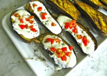 Grilled Eggplants with Yogurt Sauce