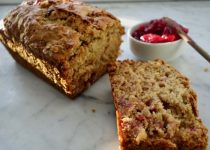 Apple Cranberry Bread with Orange Peel (dairy-free)